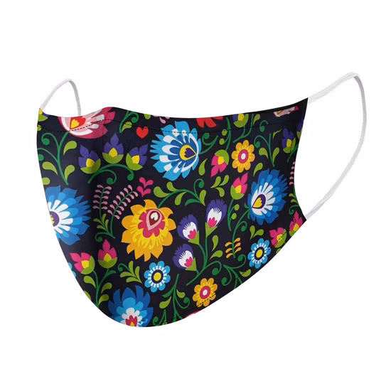 Custom Printing Washable Reusable 2 Ply 100% Cotton Christmas Face Mask